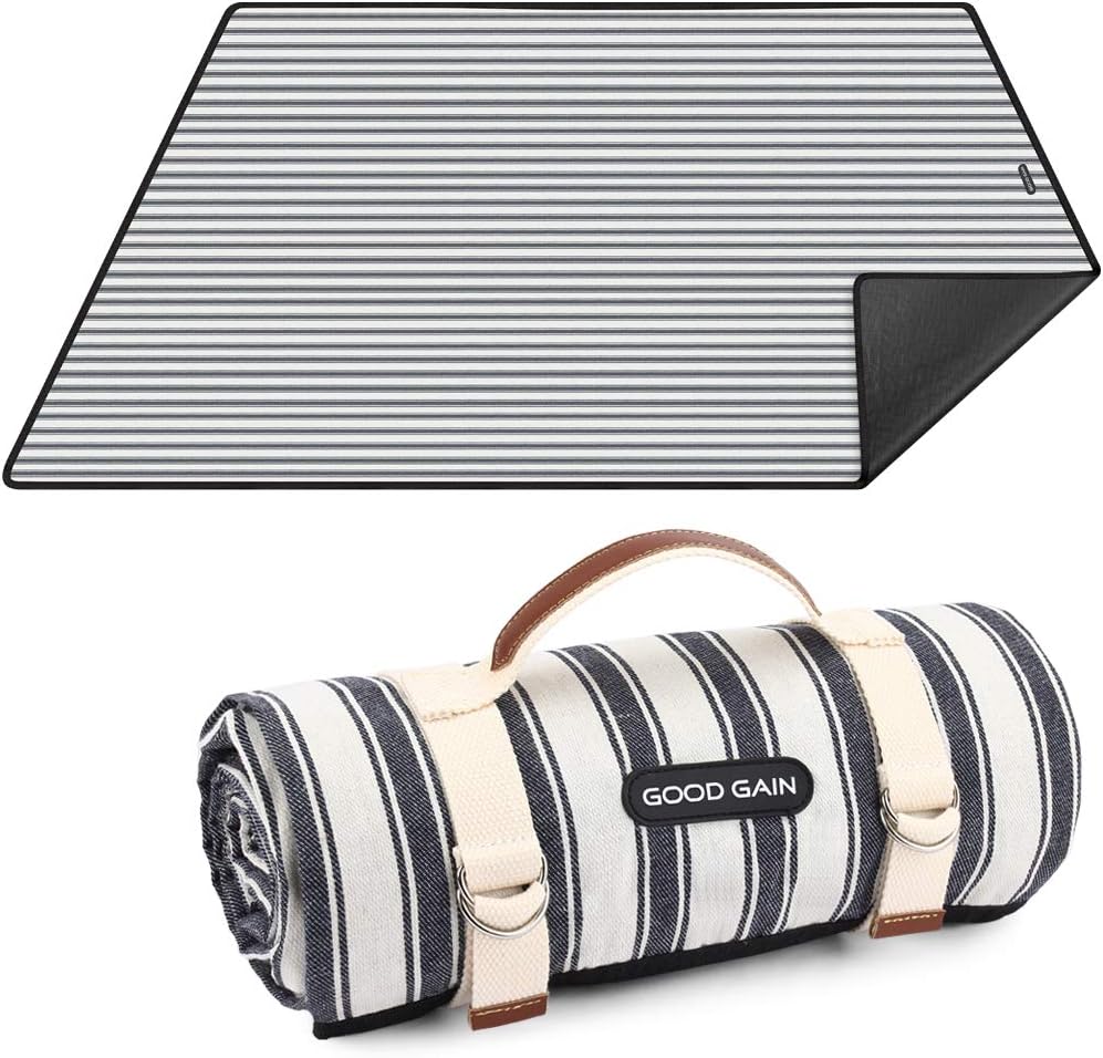 Strip pattern waterproof picnic blanket